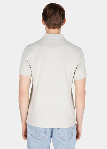 Серо-зеленая футболка-поло для мужчин Colin's однотонная