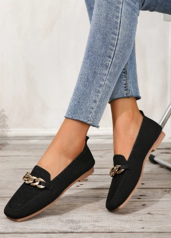 SHEIN Туфли лоферы черный з текстиль, китай — демисезон (325706988)