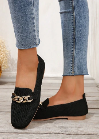SHEIN Туфли лоферы черный з текстиль, китай — демисезон (325706988)