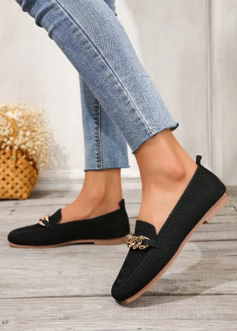SHEIN Туфли лоферы черный з текстиль, китай — демисезон (325706988)