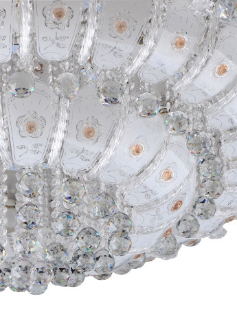 Люстра стельова торт з підсвічуванням велика і пультом ДК BCL-621C/16 E14 Brille (253887192)