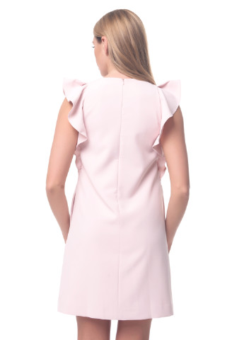 Бледно-розовое кэжуал платье Arefeva однотонное