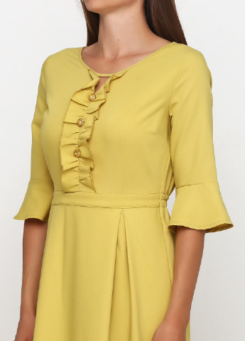 Лимонно-зеленое кэжуал платье Ciolla