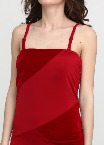 Червона коктейльна сукня сукня-комбінація Red Label однотонна
