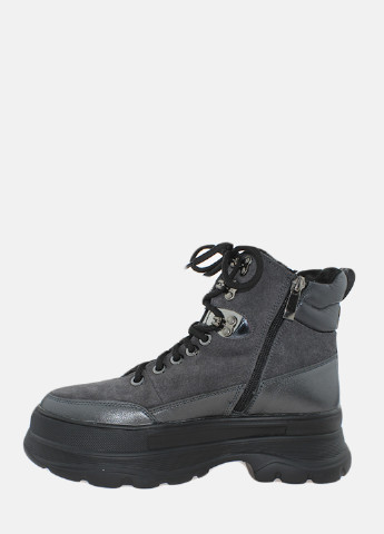 Зимние ботинки re2704 серый El passo из натуральной замши
