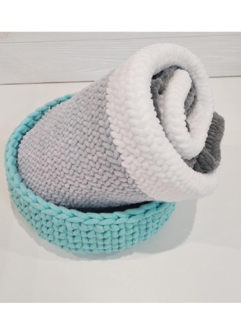 Дитячий плюшевий плед покривало гіпоалергенний середня в’язка для коляски ліжечка ручної роботи 90х70 см (23566-Нов) Francesco Marconi (251848118)