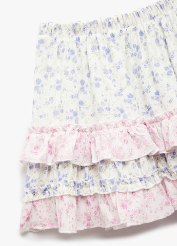 Разноцветная кэжуал цветочной расцветки юбка KOTON клешированная