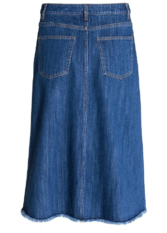 кэжуал однотонная юбка H&M миди