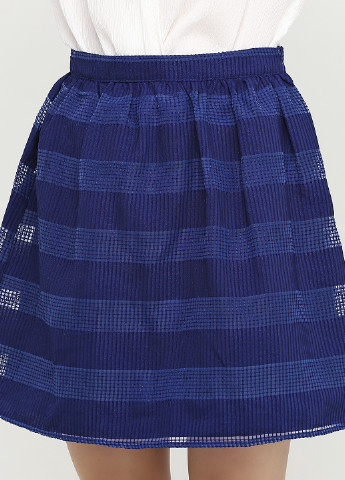 Темно-синяя кэжуал однотонная юбка Mi Ami клешированная