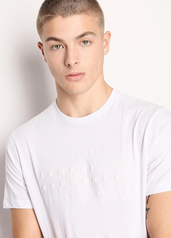Белая футболка Armani Exchange