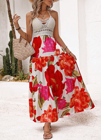 Летний женский сарафан SHEIN колор блок