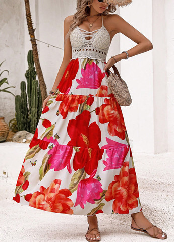 Летний женский сарафан SHEIN колор блок