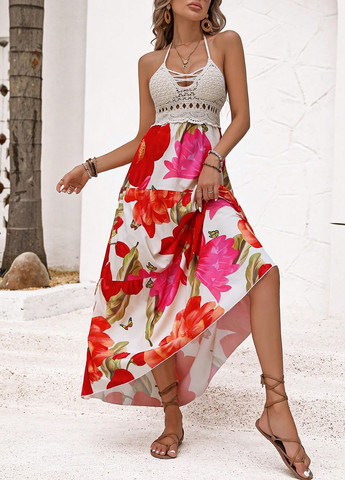 Летний женский сарафан SHEIN колор блок