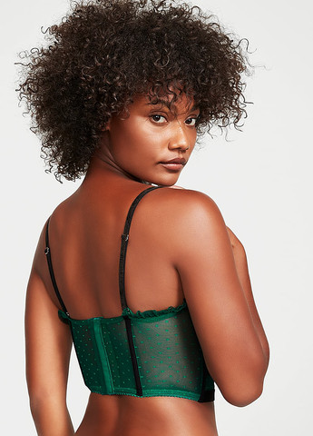 Зеленый демисезонный комплект (корсет, трусики) Victoria's Secret