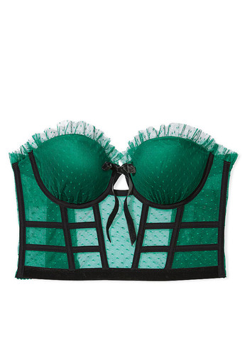 Зеленый демисезонный комплект (корсет, трусики) Victoria's Secret