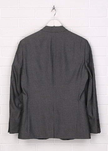 Пиджак F&F с длинным рукавом меланж тёмно-серый кэжуал
