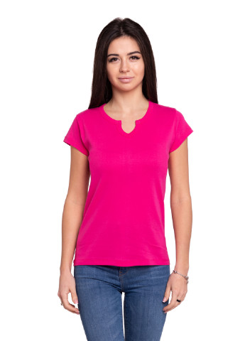 Розовая всесезон футболка женская Наталюкс 21-2383