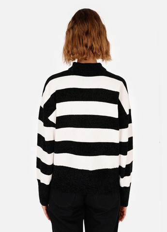 Черно-белый демисезонный свитер Colin's