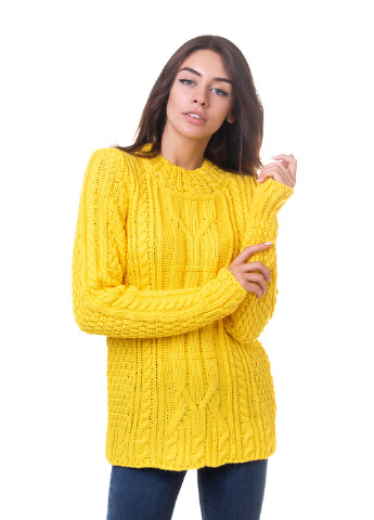 Жовтий зимовий джемпер жіночий джемпер Bakhur