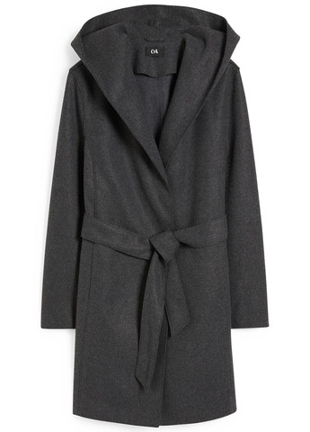 Темно-сіре демісезонне Пальто однобортне C&A