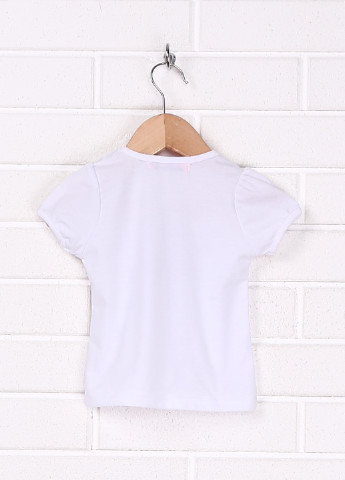 Белая летняя футболка с коротким рукавом Miss Image