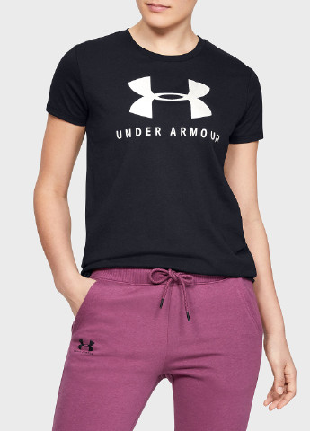 Черная всесезон футболка Under Armour