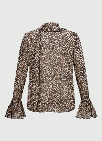 Коричневая блуза SHEIN