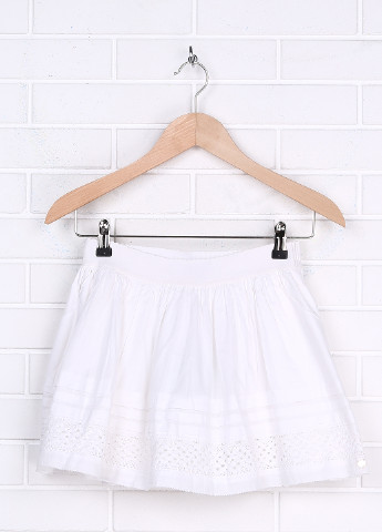 Белая кэжуал однотонная юбка Juicy Couture мини