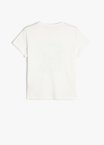 Молочная летняя футболка KOTON