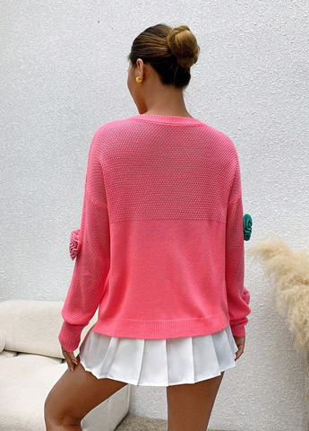 Рожевий демісезонний джемпер джемпер SHEIN