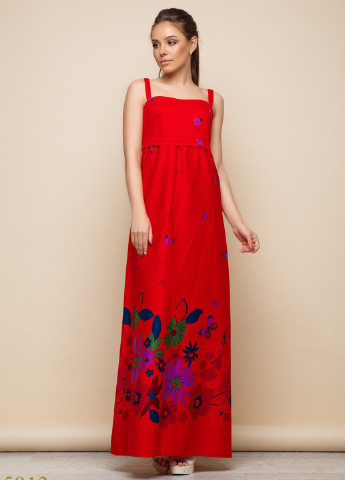 Красное кэжуал платье Charm Collection с цветочным принтом