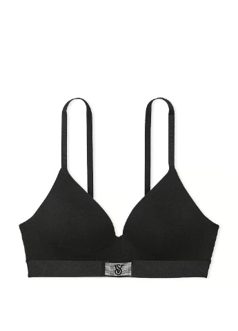 Черный демисезонный комплект (бюстгальтер, трусики) Victoria's Secret