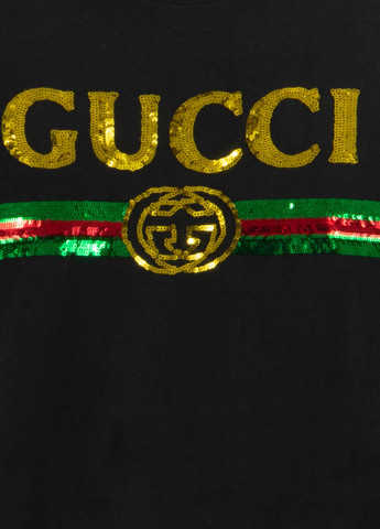 Чорна біла футболка marmont hollywood Gucci