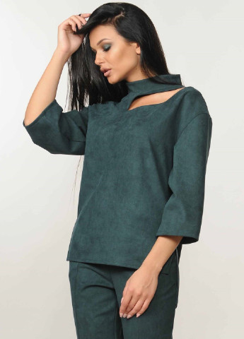 Темно-зелена блуза рі марі роу бл 30.1-74 / 18 смарагд Ри Мари