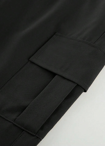 Черные кэжуал летние карго брюки SHEIN