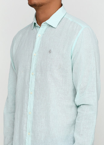 Мятная кэжуал рубашка Springfield с длинным рукавом
