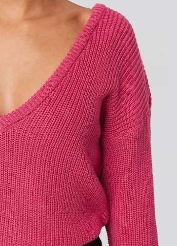 Темно-рожевий демісезонний пуловер пуловер NA-KD