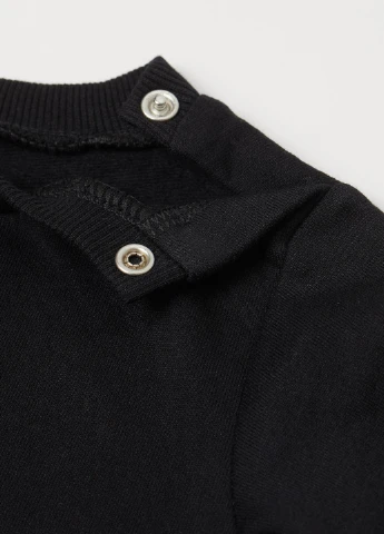 H&M Basic світшот демісезон,чорний, черный