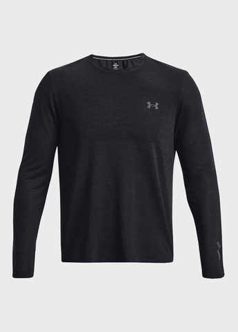 Лонгслів Under Armour логотип чорний спортивні нейлон, трикотаж