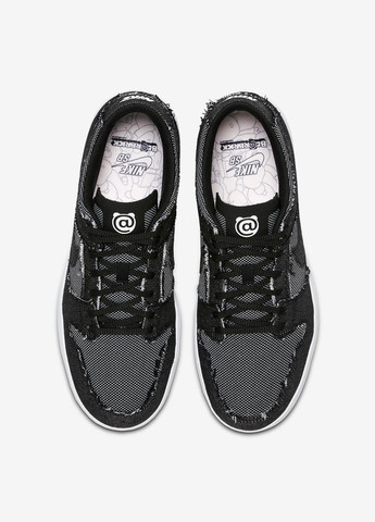 Кроссовки 877063-002 Nike MEDICOM X SB DUNK LOW ELITE BLACK чёрно-белые демисезоны (317229306)