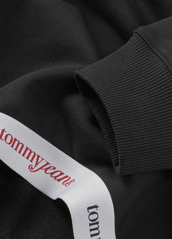 Чорний світшот Tommy Jeans логотип без декору (344509005)