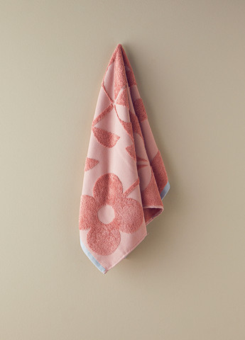 English Home рушник для обличчя, 50х80 см квітковий рожевий виробництво - Туреччина
