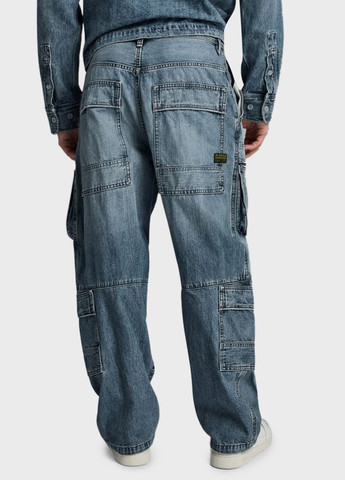Темно-синие демисезонные карго джинсы G-Star Raw