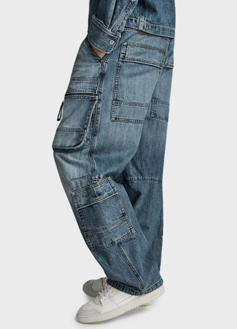 Темно-синие демисезонные карго джинсы G-Star Raw