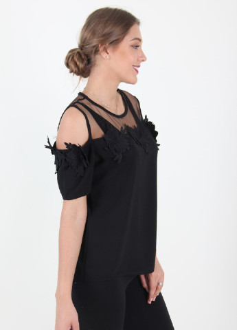Чорна літня блуза Ladies Fasfion