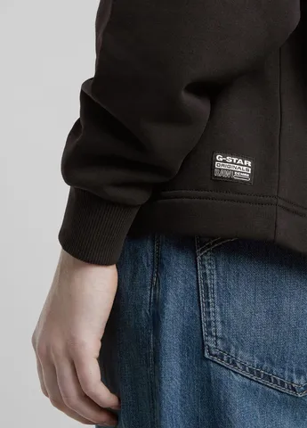 Чорний світшот G-Star Raw логотип нашивки (315063359)