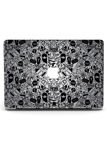 Чохол пластиковий для Apple MacBook Pro 15 A1707 / A1990 Паттерн черепа (Skull pattern) (9649-2453) MobiPrint (218858310)