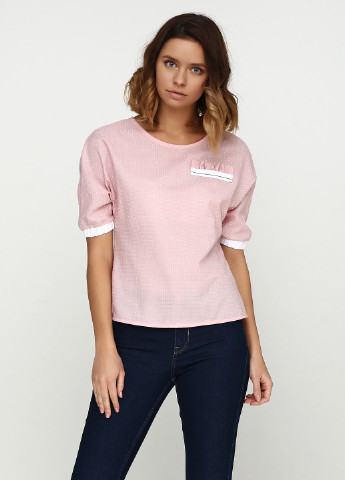 Светло-розовая летняя блуза PUBLIC&PRIVATE by Madame Cherie