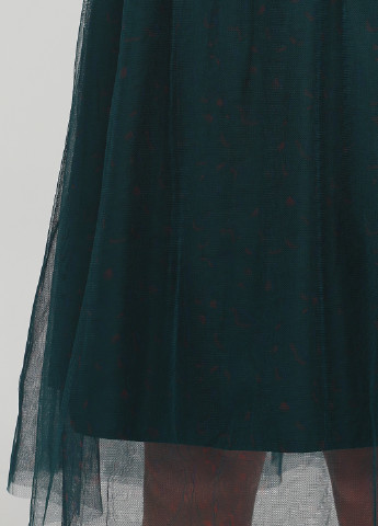 Темно-зеленая кэжуал однотонная юбка Only клешированная