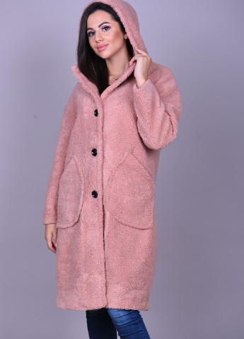 Рожеве демісезонне Пальто Grand Style